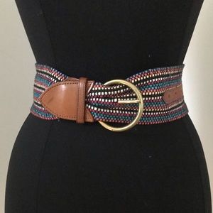 Multicolored vintage waist belt